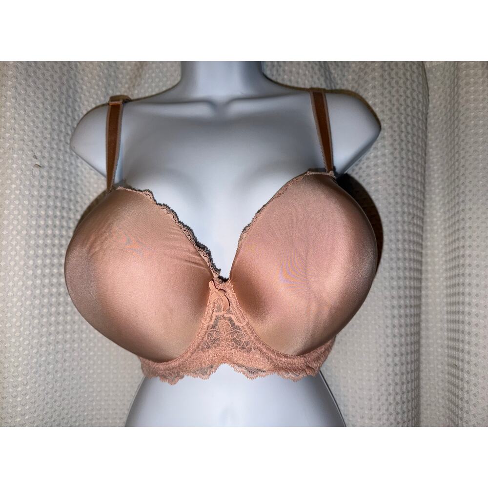 Victoria’s Secret Dream Angels Demi Lined Bra 40DDD Nude Blush Lace